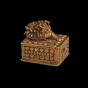 Hedgehod on box pendant