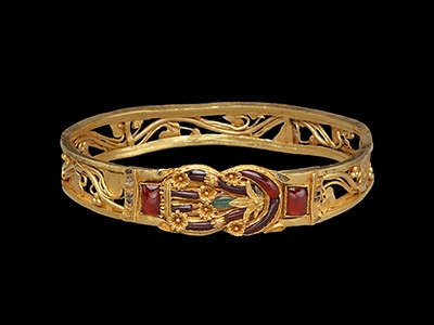 Gold armband with Herakles knot