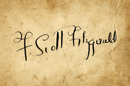 F Scott Fitzgerald signature