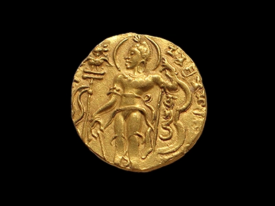 Gold Coin Showing King Chandragupta II as an Archer