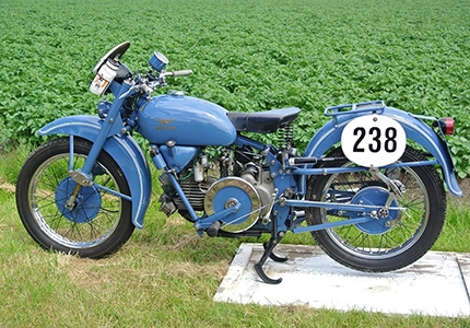 Vintage Moto Guzzi motorcycle