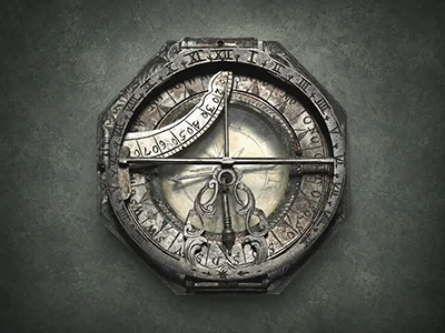 Compass and sundial