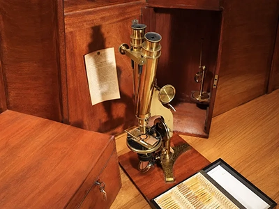 Antique microscope