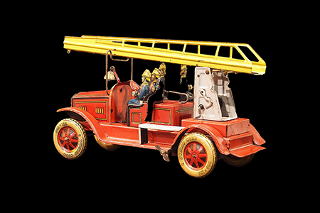 Tin toy fire truck