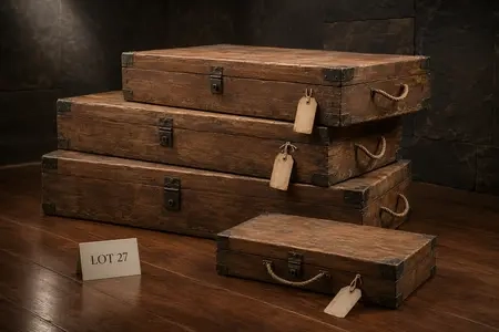 Unmarked, sealed collection cases